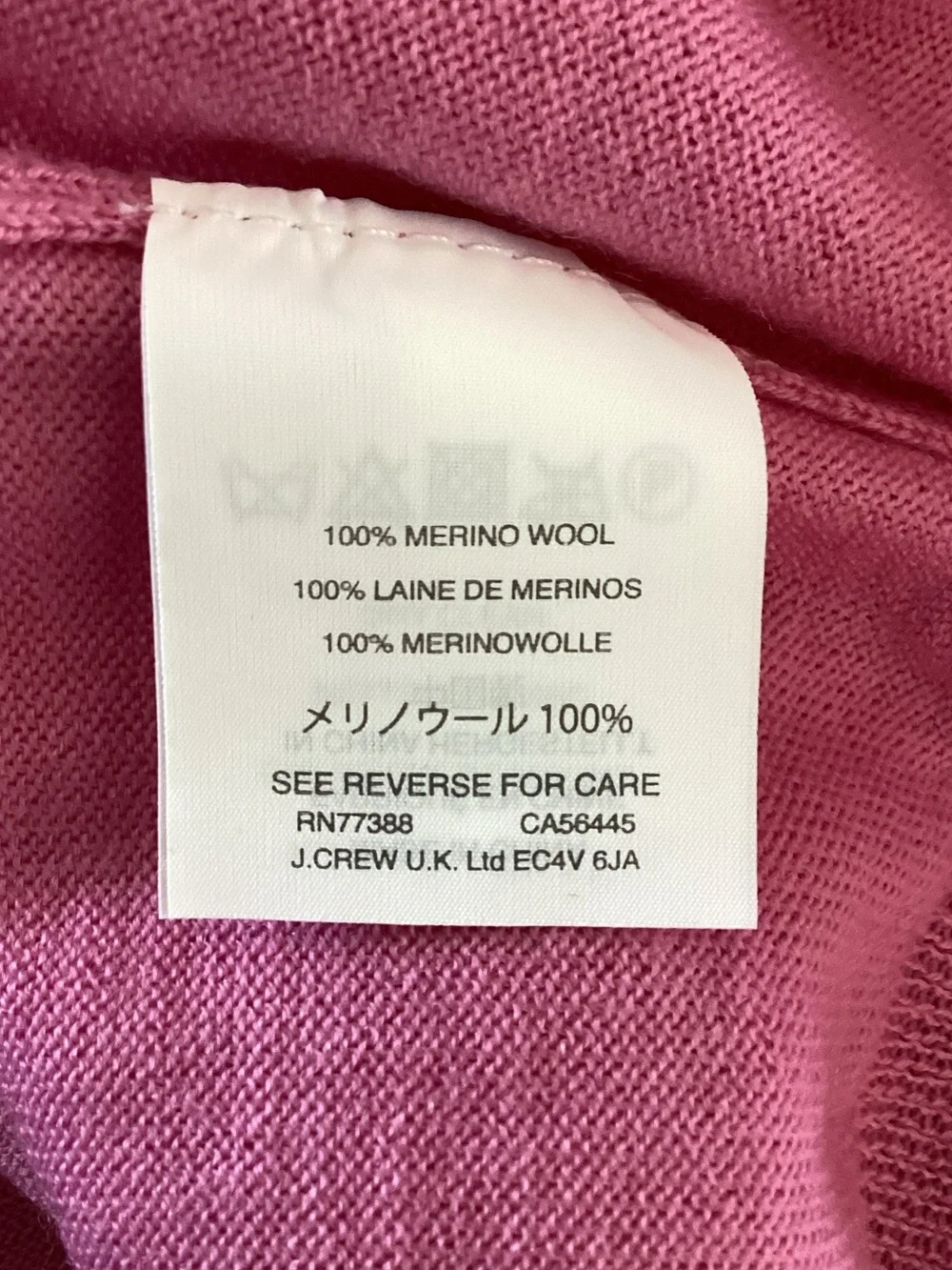 J. Crew Pink Crewneck Sweater